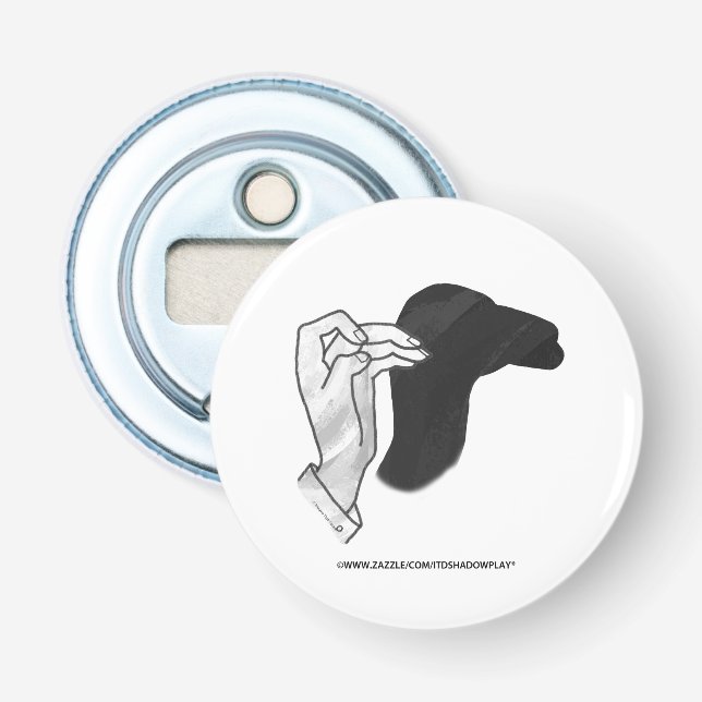 Hand Silhouette Camel Bottle Opener (Front)