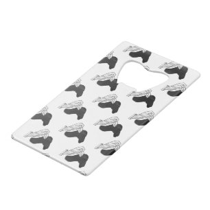 Hand Silhouette Camel Credit Card Bottle Opener