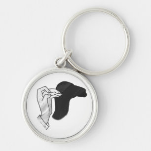 Hand Silhouette Camel Keychain