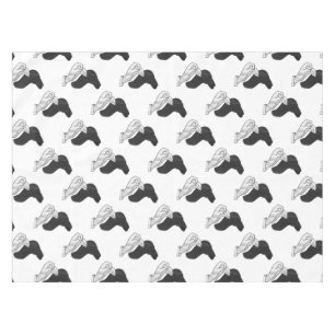 Hand Silhouette Camel Tablecloth