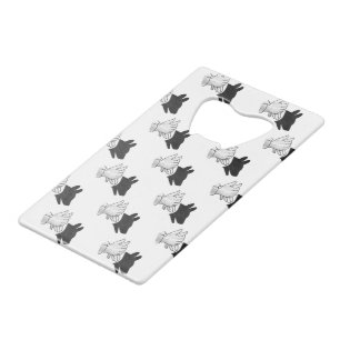 Hand Silhouette Dog Credit Card Bottle Opener