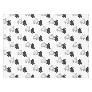 Hand Silhouette Dog Tablecloth