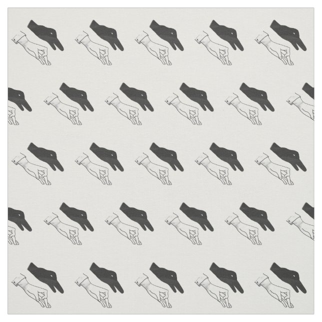 Hand Silhouette Duck Fabric (Swatch)