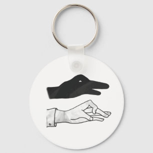 Hand Silhouette Duck Keychain