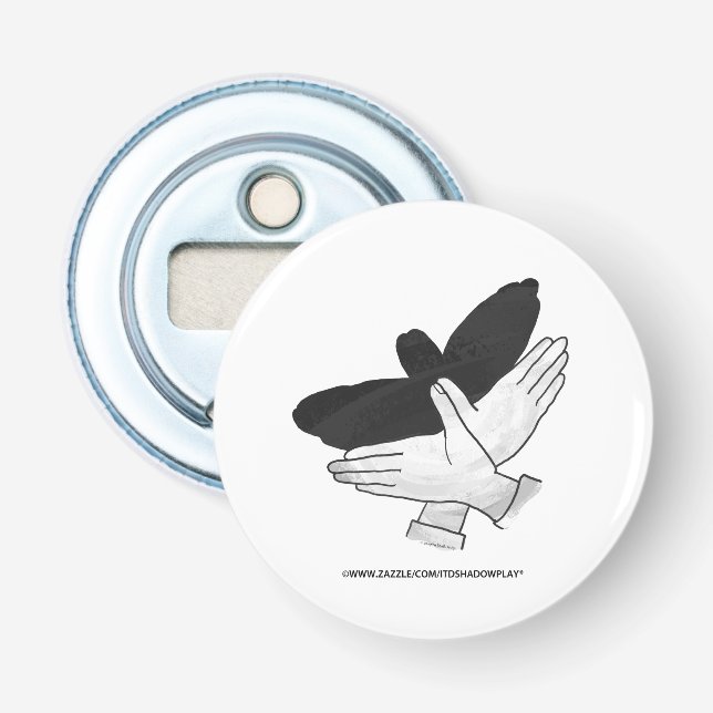 Hand Silhouette Eagle Bottle Opener (Front)