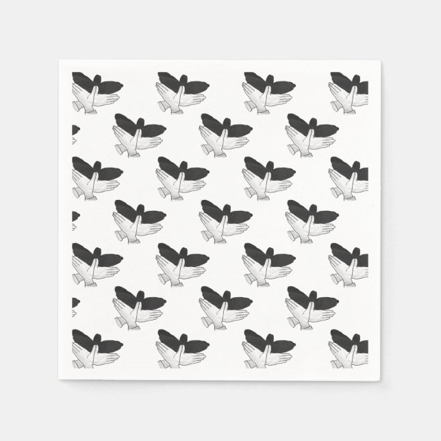 Hand Silhouette Eagle Napkin (Front)