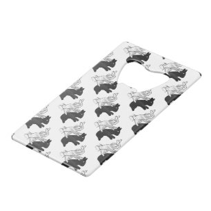 Hand Silhouette Rabbit Wallet Bottle Opener