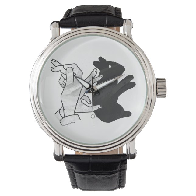 Hand Silhouette Rabbit Watch (Front)