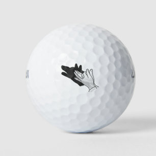 Hand Silhouette Wolf Golf Balls