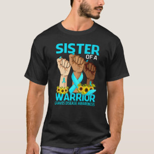 Hand Sister Of A Warrior Graves Disease Awareness T-Shirt