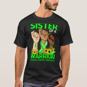 Hand Sister Of A Warrior Stem Cell Research Awaren T-Shirt