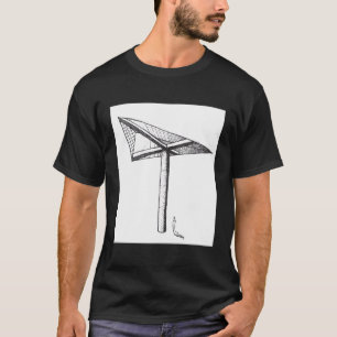 Hand-Sketch Architectural Printed T-Shirt
