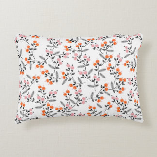 Hand stitch Embroidery Seamless pattern with liber Accent Pillow