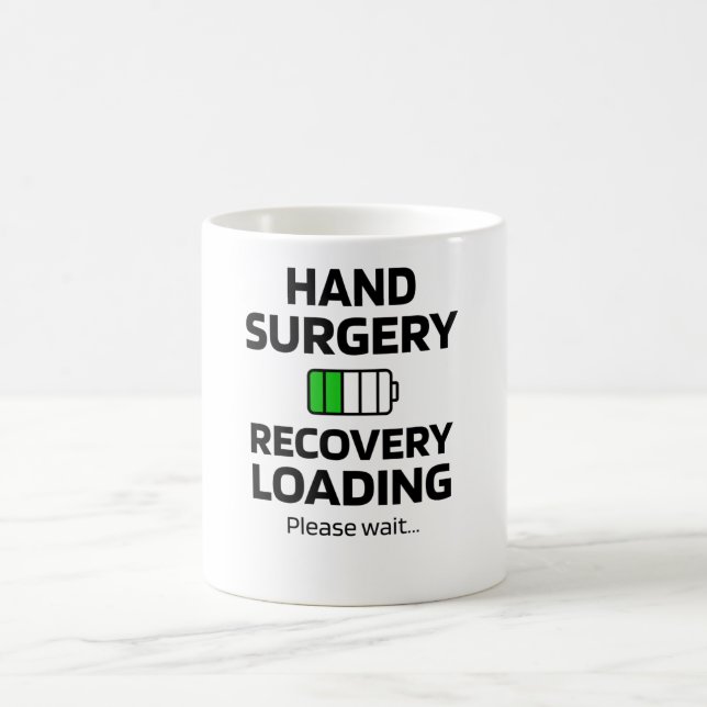 Hand Surgery Recovery Gifts | Broken Hand Surgery Coffee Mug (Center)
