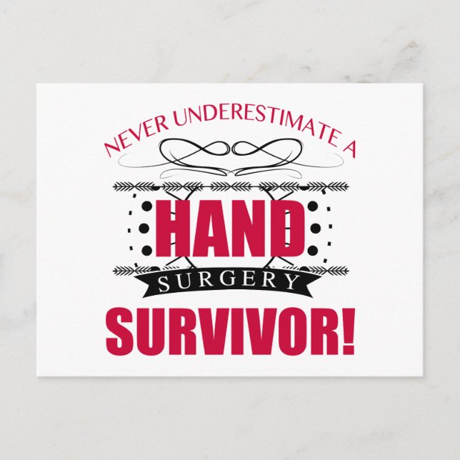 Hand Surgery Survivor Postcard (Front)