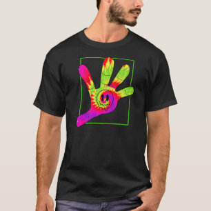Hand Tie Dye Groovy Fancy Aesthetics 70s Hippie No T-Shirt