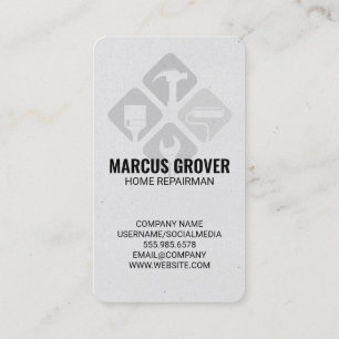 Hand Tools General Contractor Business Card