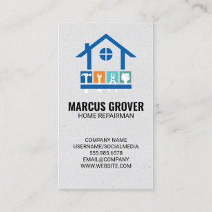 Hand Tools   General Contractor Business Card