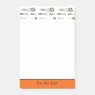Hand tools post-it notes