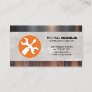 Hand Tools Wood Metal Material Business Card