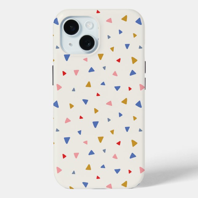 Hand Tossed Triangle Pattern Case-Mate iPhone Case (Back)