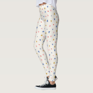 Hand Tossed Triangle Pattern Leggings
