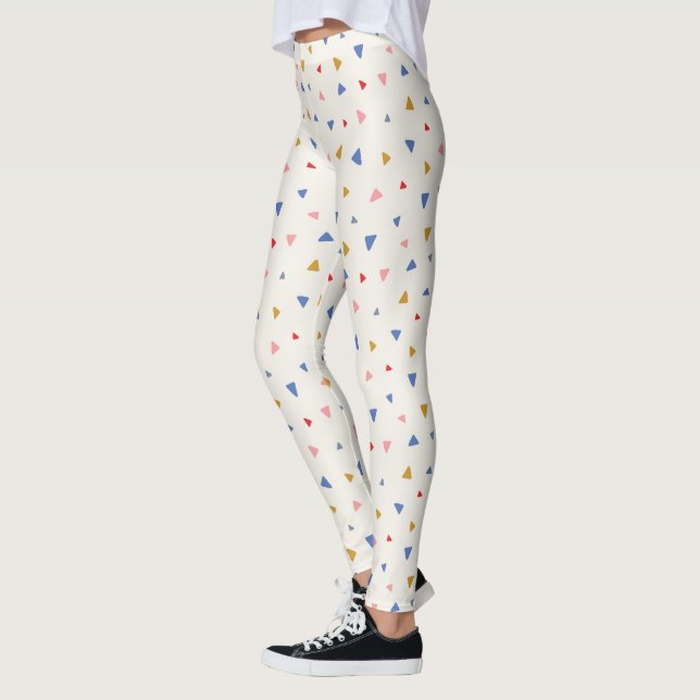 Hand Tossed Triangle Pattern Leggings (Left)
