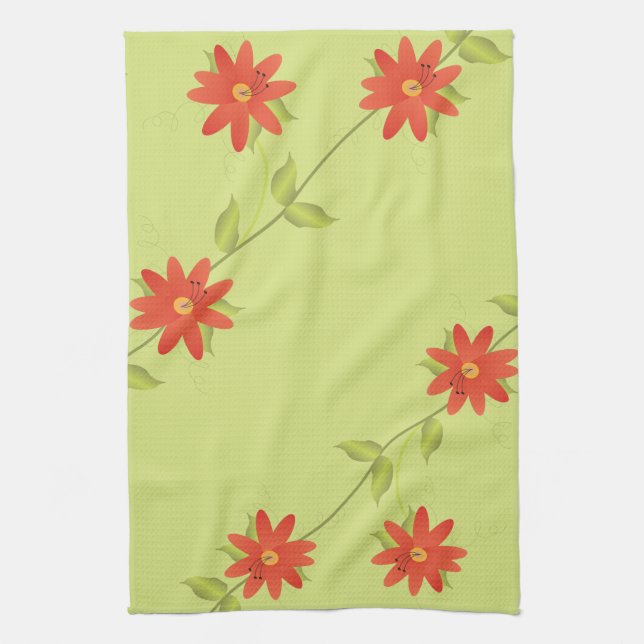 Hand Towel Orange Lime (Vertical)