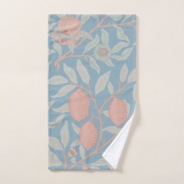 HAND TOWEL : WILLIAM MORRIS : POMEGRANATE (Hand Towel)