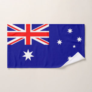 Hand Towel with Flag of Australia