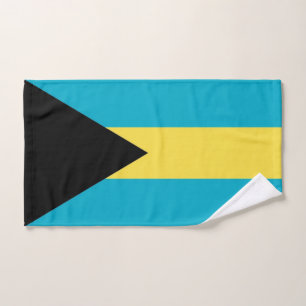 Hand Towel with Flag of Bahamas