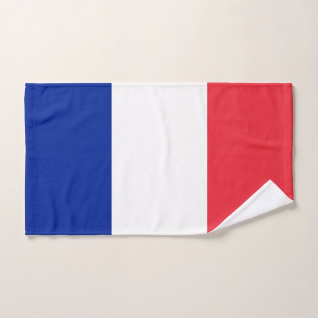 Hand Towel with Flag of France (Hand Towel)