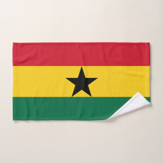 Hand Towel with Flag of Ghana