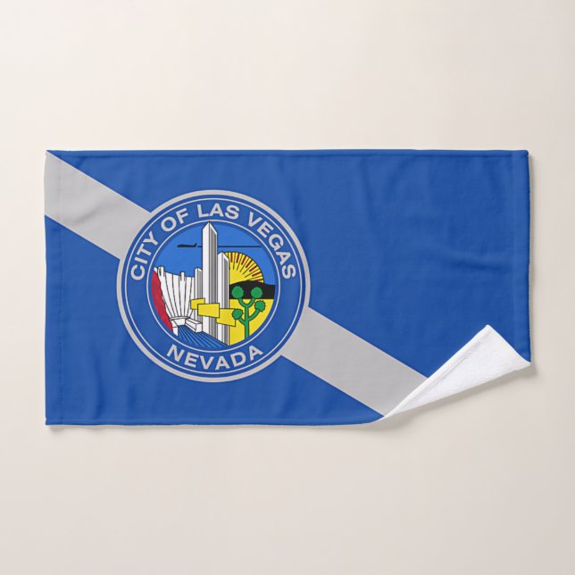 Hand Towel with Flag of Las Vegas City, USA (Hand Towel)