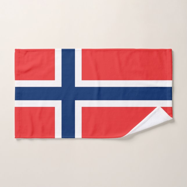 Hand Towel with Flag of Norway (Hand Towel)