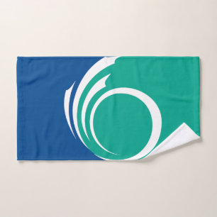 Hand Towel with Flag of Ottawa, Canada