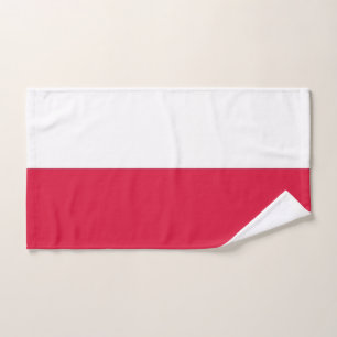 Hand Towel with Flag of Poland