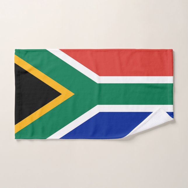 Hand Towel with Flag of South Africa (Hand Towel)