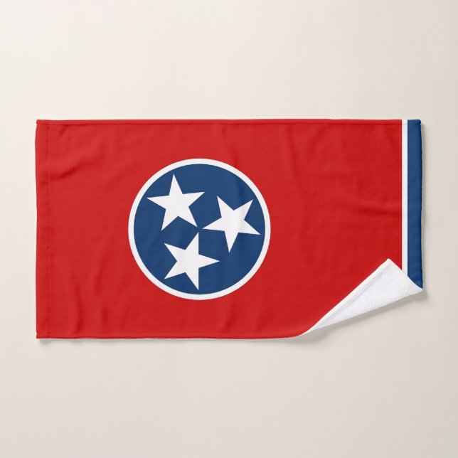Hand Towel with Flag of Tennessee State, USA (Hand Towel)