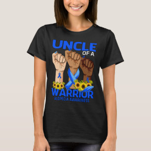 Hand Uncle Of A Warrior Alopecia Awareness Sunflow T-Shirt