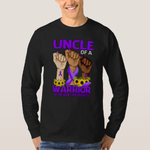 Hand Uncle Of A Warrior Alzheimer's Awareness Sunf T-Shirt