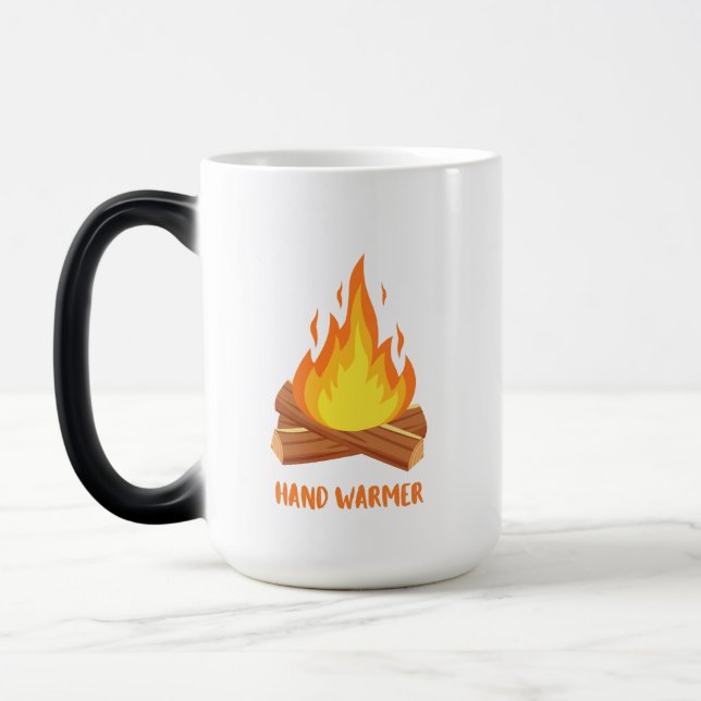 Hand Warmer Camp Fire Magic Mug (Left)