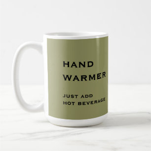 Hand Warmer Christmas Primitive Snowman Coffee Mug