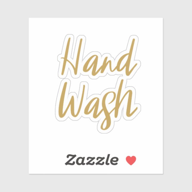 Hand Wash Storage Sticker (Sheet)