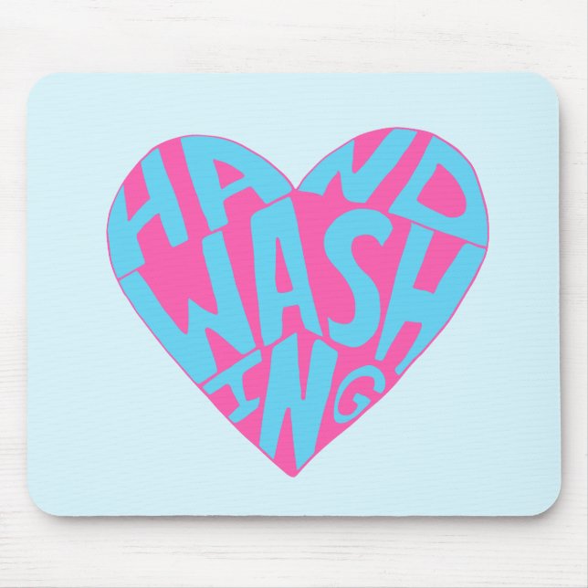 Hand Washing Hand Mouse Pad (Front)