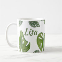 Hand Watercolor Monstera Adansonii Leaf Bridal
