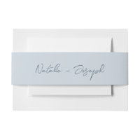 Hand Written Blue Fun Calligraphy Boho Wedding