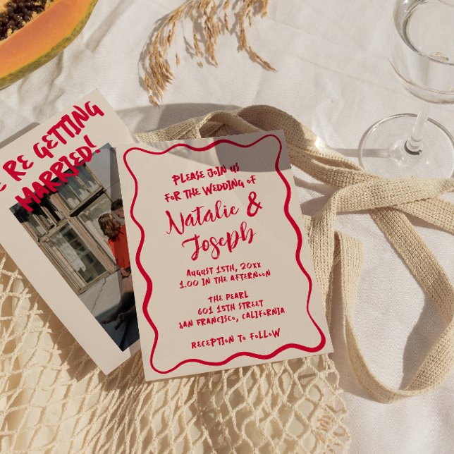 Hand Written Colourful Bright Bold Modern Bold Invitation (Creator Uploaded)