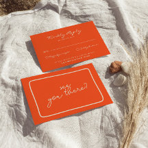 Hand-Written Colourful Retro Bold Unique Wedding