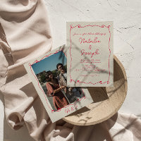 Hand-Written Colourful Retro Fun With Photo Weddin
